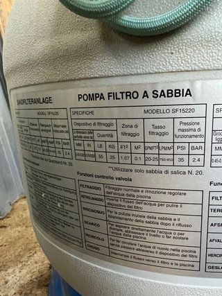 Motor depuradora Intex SF 15220
