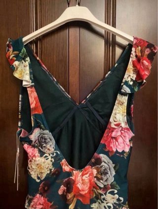 Bañador verde floral talla M