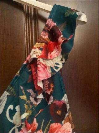 Bañador verde floral talla M