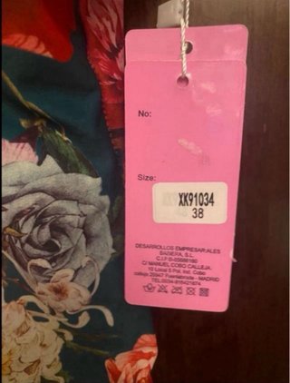 Bañador verde floral talla M