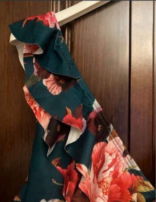 Bañador verde floral talla M