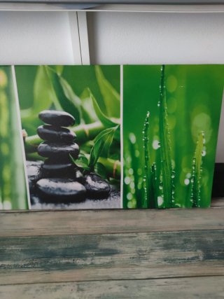 Panel Decorativo Zen Bambú y Piedras