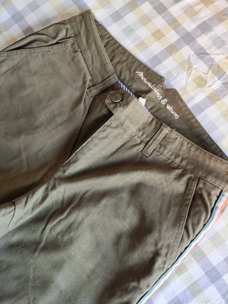 Roxy Pantalón Chino Verde Talla M