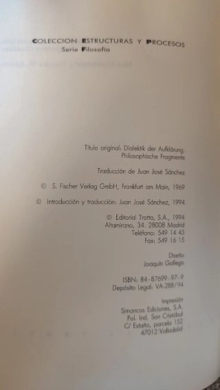 Dialéctica de la ilustración fragmentos filosóf...