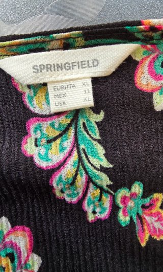 Vestiti Springfield Nero Multicolore