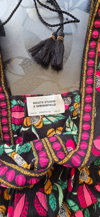 Vestiti Springfield Nero Multicolore