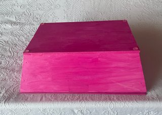 Scatola in legno fucsia