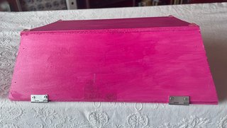 Scatola in legno fucsia