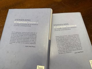 El resplandor Stephen King doble libro