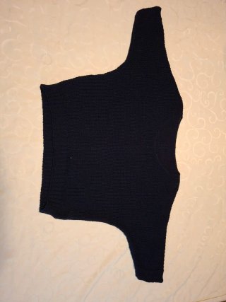 Jersey de punto para mujer, talla XL, cuello en V.