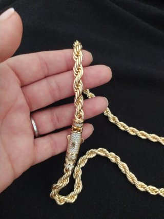 Cordon baño de oro 14k