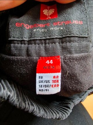 Pantalón de trabajo Engelbert Strauss Negro Talla