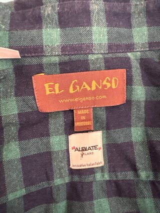 Camisa El Ganso cuadros verde y negro