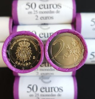 España 2024 Policía Nacional 2€ SIN Circular