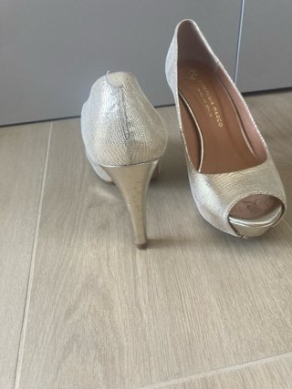 Zapatos de tacón Estefania Marco color champán