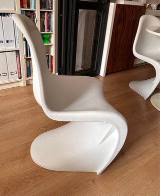 3 Sillas Diseño Panton Blanco