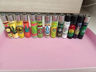 Raccolta di accendini Clipper Collezione 'erba'