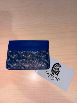 Portacarte Goyard Blu