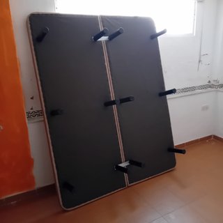 COLCHÓN VISCO COMO NUEVO 150 x 190 Y BASE TAPIZADA