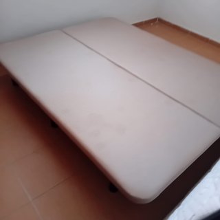 COLCHÓN VISCO COMO NUEVO 150 x 190 Y BASE TAPIZADA