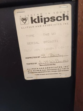 Altavoces Tangent by Klipsch Vintage