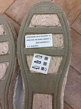 Zapatillas de esparto blancas