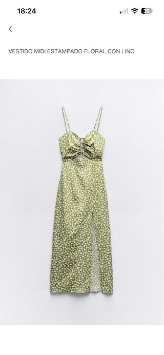 Vestido midi Zara floral