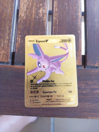 Cartas pokemon doradas