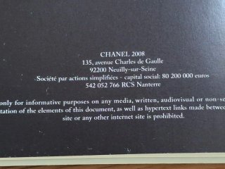 Catálogo Chanel Fine Jewelry 2008 con CD