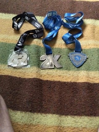Medallas Maratón Valencia y 2x Media Maratón