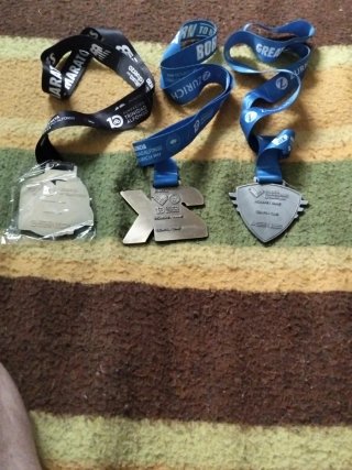 Medallas Maratón Valencia y 2x Media Maratón