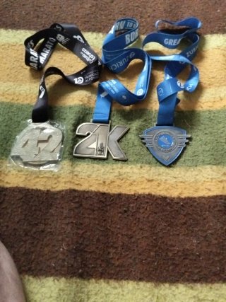 Medallas Maratón Valencia y 2x Media Maratón