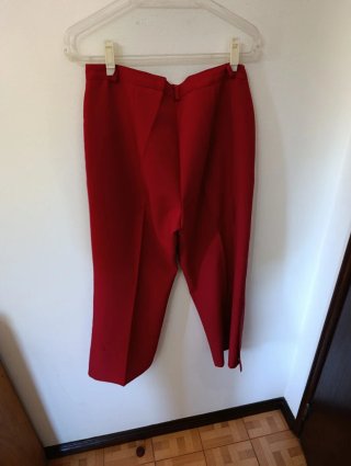 Calça clássica vermelha