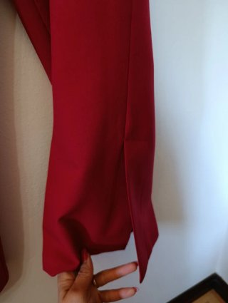 Calça clássica vermelha