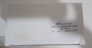 2 Camicie Uomo Kaki Manica Lunga Cotone Tg. 16 1/2