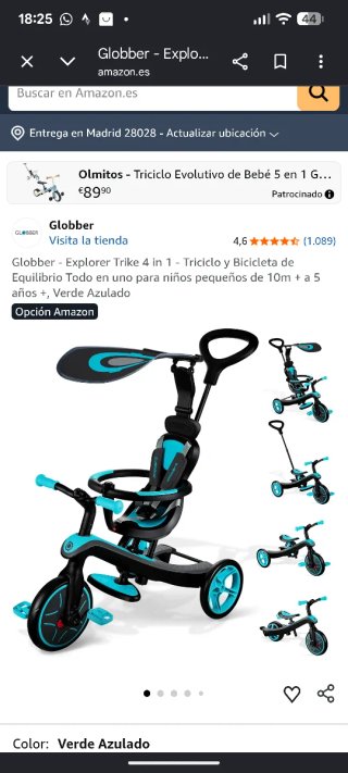 Globber Triciclo Convertible Niño