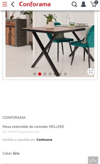 Mesa extensible NELLEKE Conforama