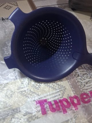Mini colino Tupperware blu