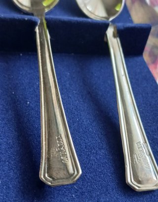 Set 3 cucchiaini argentati