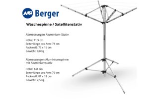Tendedero plegable aluminio Berger