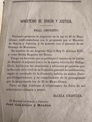 PALENCIA TEXTO CODIGO CIVIL 1889 BOLETÍN OFICIAL
