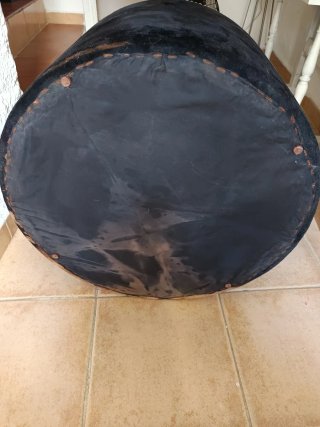 Puf terciopelo negro grande 60x60 cm