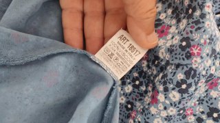 Vestito floreale blu e rosa taglia M