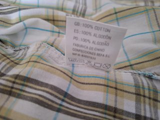Camisa de cuadros para hombre