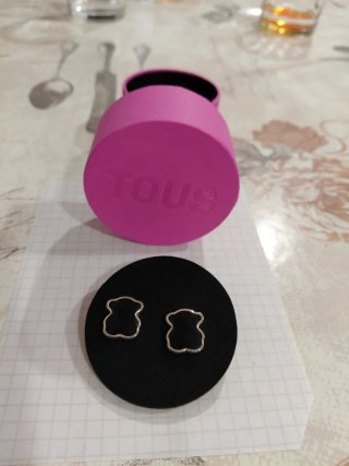 Pendientes Oso TOUS Negro y Plata