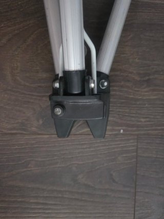 Trípode de pesca plegable.
