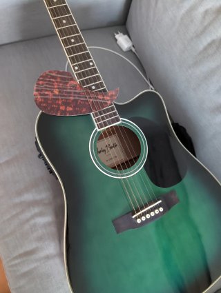 Guitarra Acústica Harley Benton Verde