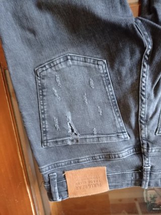 Pantalones vaqueros skinny negros rotos Talla 40