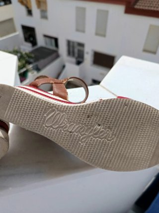 Sandalias de cuña multicolor