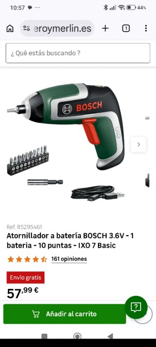 Atornillador Bosch IXO 7ª Generación(6007,VIETA,jv